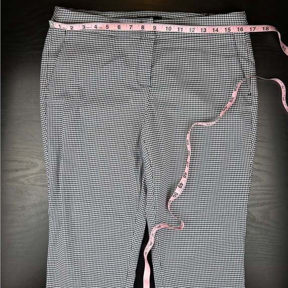 Dalia Checkered dress pants, 3/4 length, women’s size 10, black and white - Picture 6 of 13